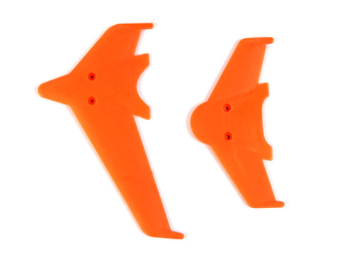 EK1-0442R - Vertical & Horizontal Tail Blade set (Red) King V3